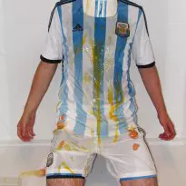 Argentina Adidas football kit - first match punishments